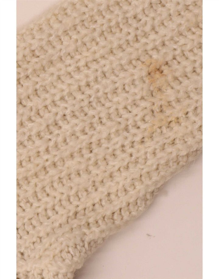 Zara Suéter Cardigan Aberto Oversized Feminino Reino Unido 14 Médio Bege Acrílico