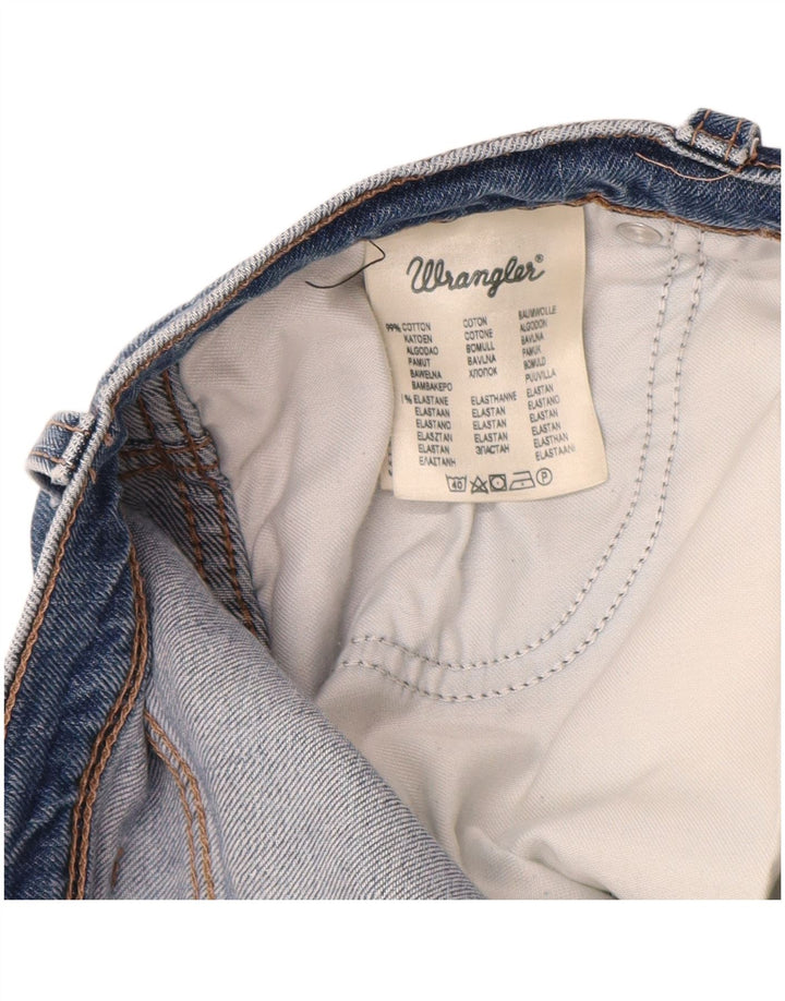 Calça jeans reta masculina WRANGLER regular fit W34 L30 algodão azul