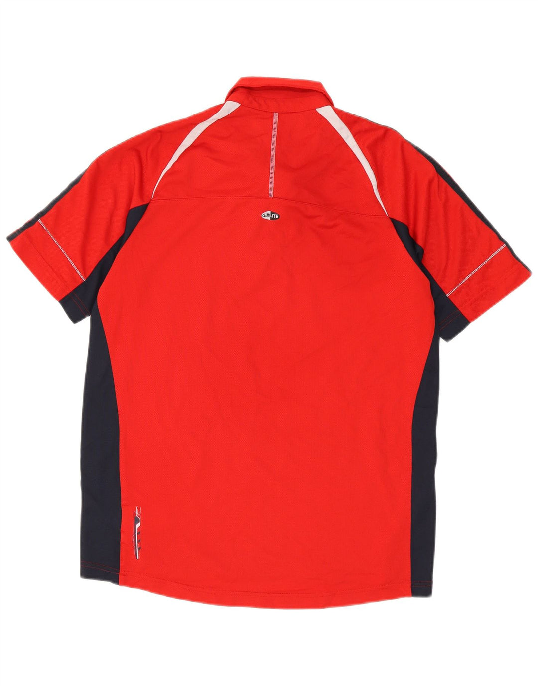 Adidas Mens Clima 365 Polo Shirt Medium Red Colourblock Poliéster