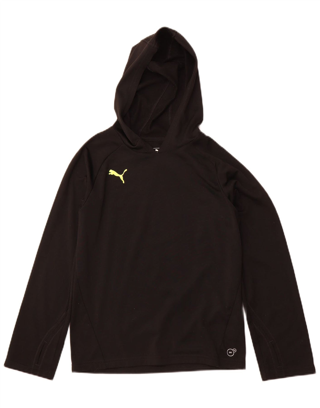 PUMA Meninos Hoodie Jumper 11-12 Anos Preto Poliéster