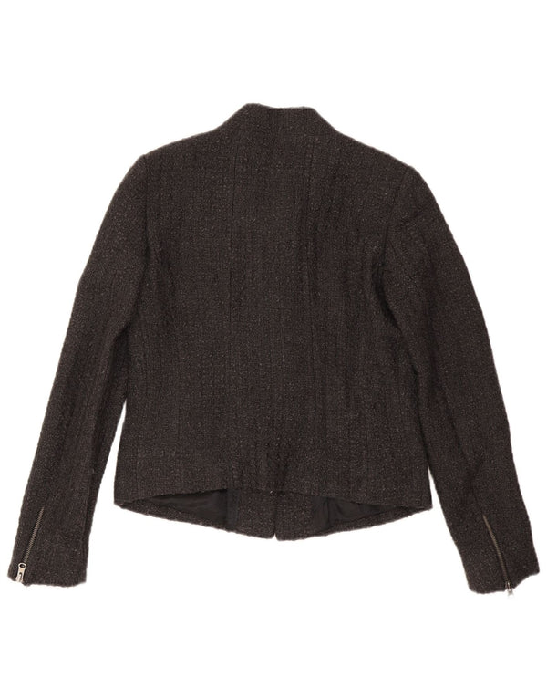 Jaqueta Blazer Feminina Massimo Dutti EU 40 Lã Cinza Médio