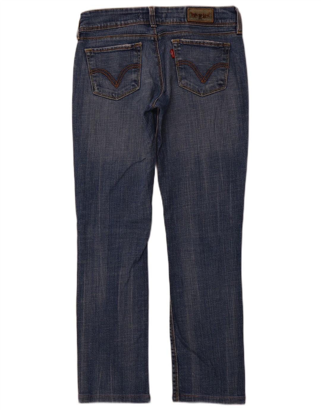 Levi's feminino 571 slim jeans w29 l28 algodão azul