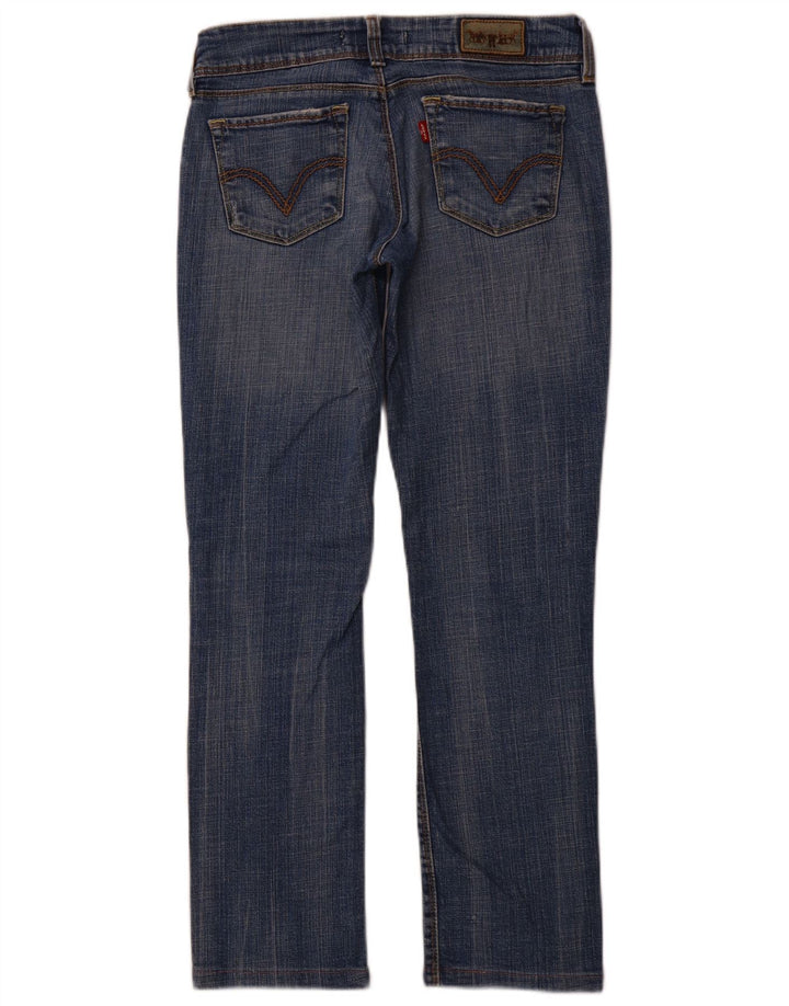 Levi's feminino 571 slim jeans w29 l28 algodão azul