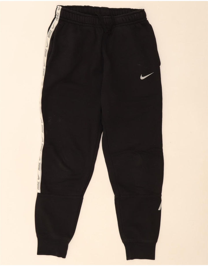 Calça de treino masculina Nike Graphic Standard Fit Joggers XS de algodão preto