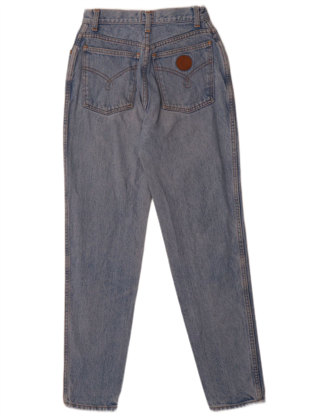 Jeans cônicos femininos MOSCHINO W27 L28 azul