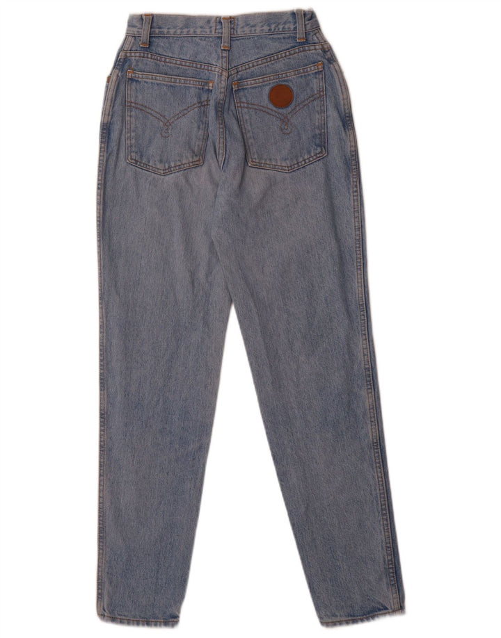 Jeans cônicos femininos MOSCHINO W27 L28 azul