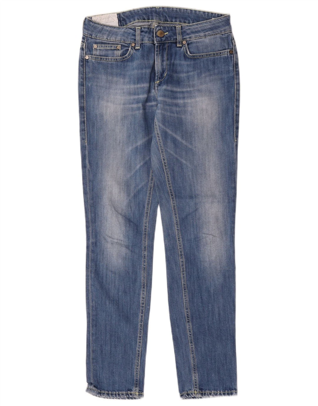 Dondup Jeans Slim Feminino W29 L29 Azul Algodão