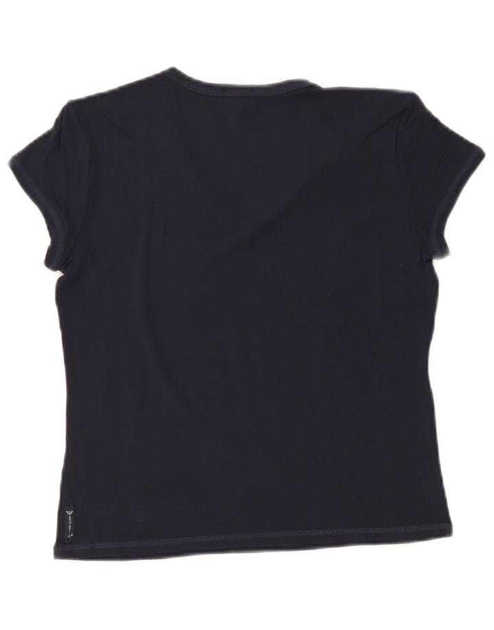Camiseta feminina ARMANI JEANS Top IT 44 Viscose azul marinho médio