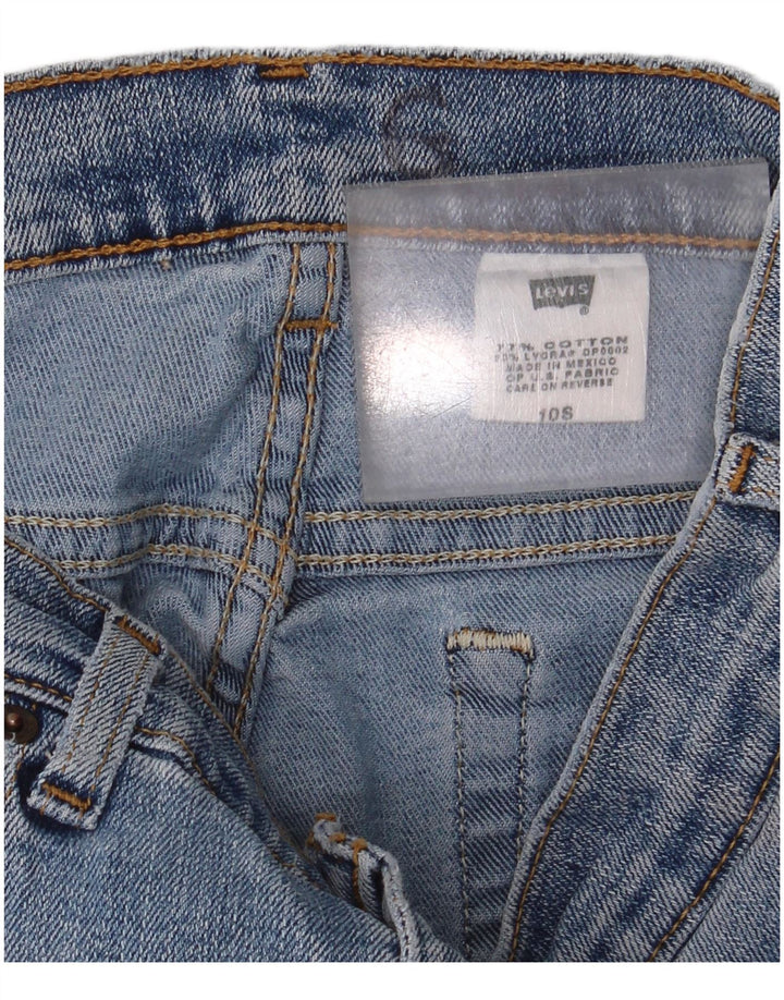 Calça jeans feminina Levi's 515 Bootcut US 10 grande W28 L30 azul algodão