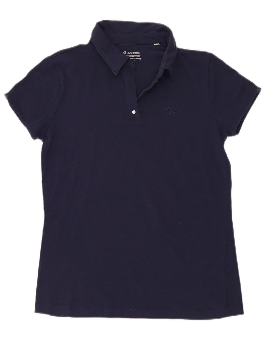 Camisa polo feminina Lotto UK 14 grande azul marinho