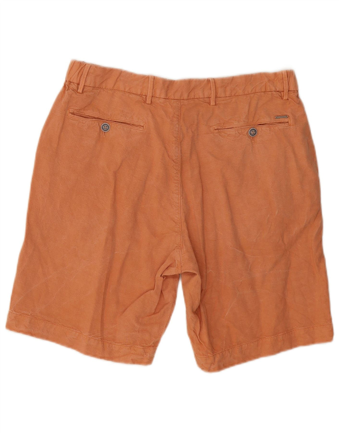 Massimo Dutti Mens Chino Shorts EU 42 Grande W32 Algodão Laranja