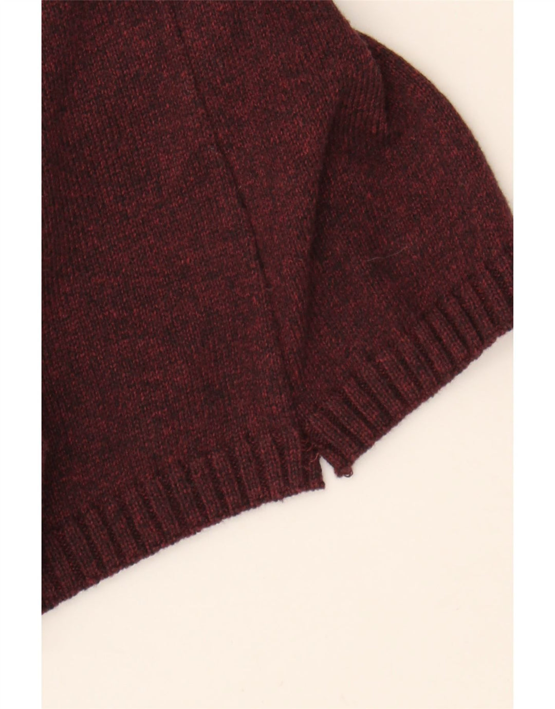 IZOD Mens Polo Neck Jumper Sweater XL Burgundy Striped Cotton Vintage Izod and Second-Hand Izod from Messina Hembry 
