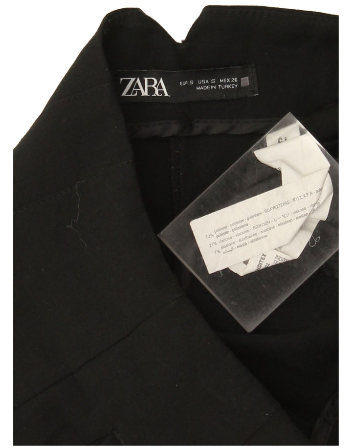 Calça Chino Cônica Feminina Zara Pequena W26 L27 Poliéster Preto