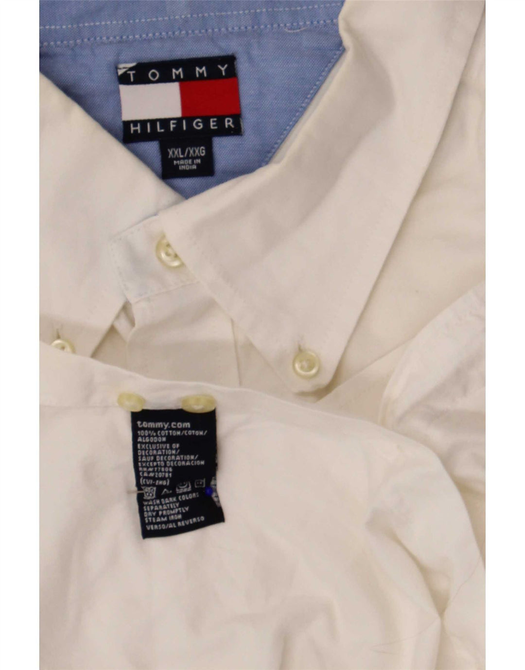 Camisa masculina Tommy Hilfiger 2XL algodão branco
