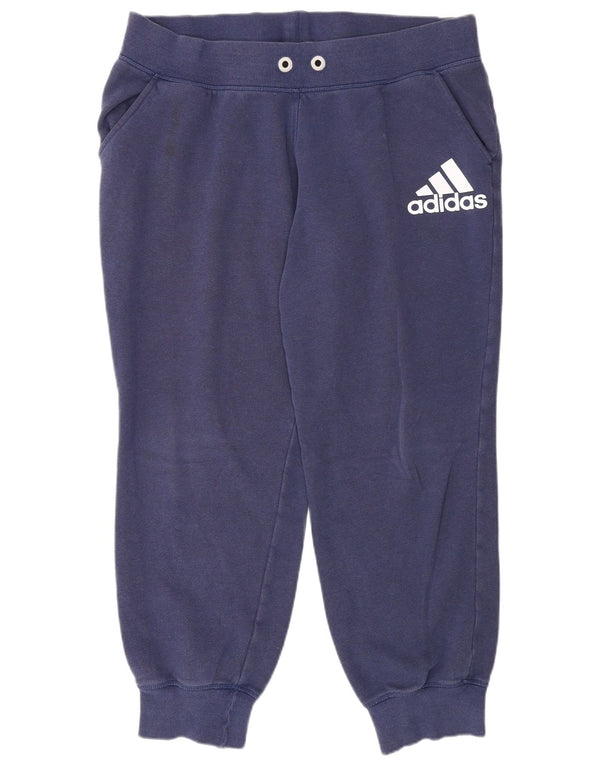 Adidas feminino gráfico calças de treino joggers reino unido 16/18 grande azul marinho