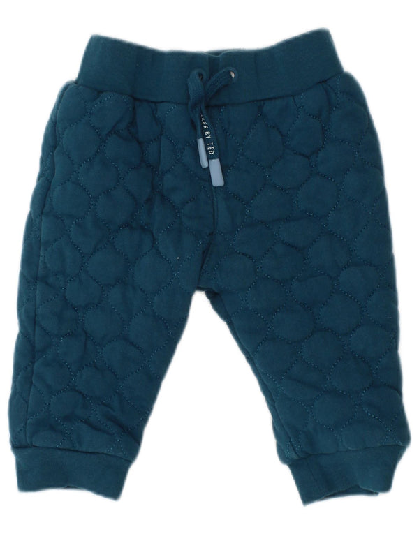 Ted Baker Baby Boys Joggers Calça de treino 3-6 meses algodão azul marinho