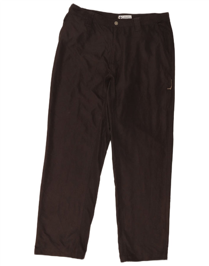 Calça cargo Columbia masculina reta W36 L33 poliéster marrom