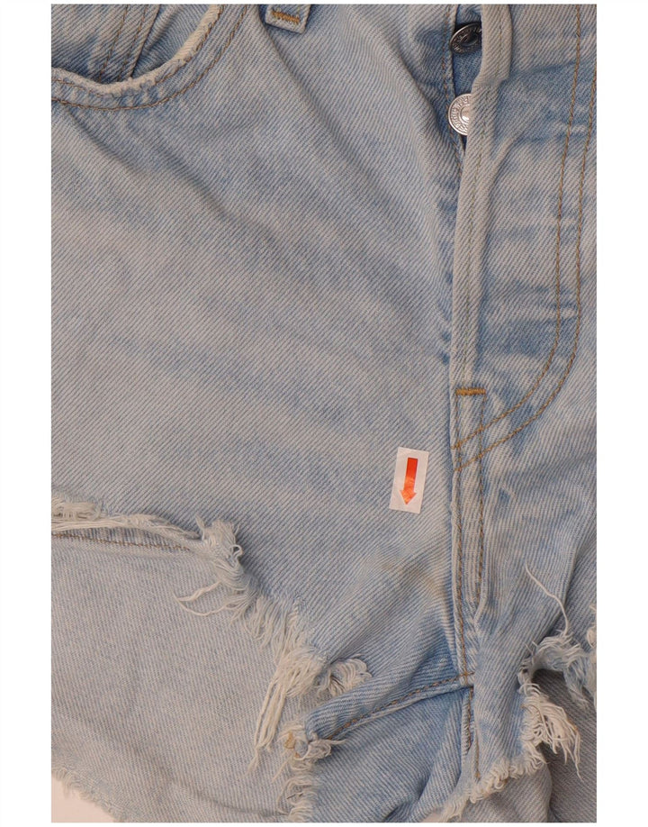Shorts jeans feminino Levi's 501 W27 pequeno azul algodão