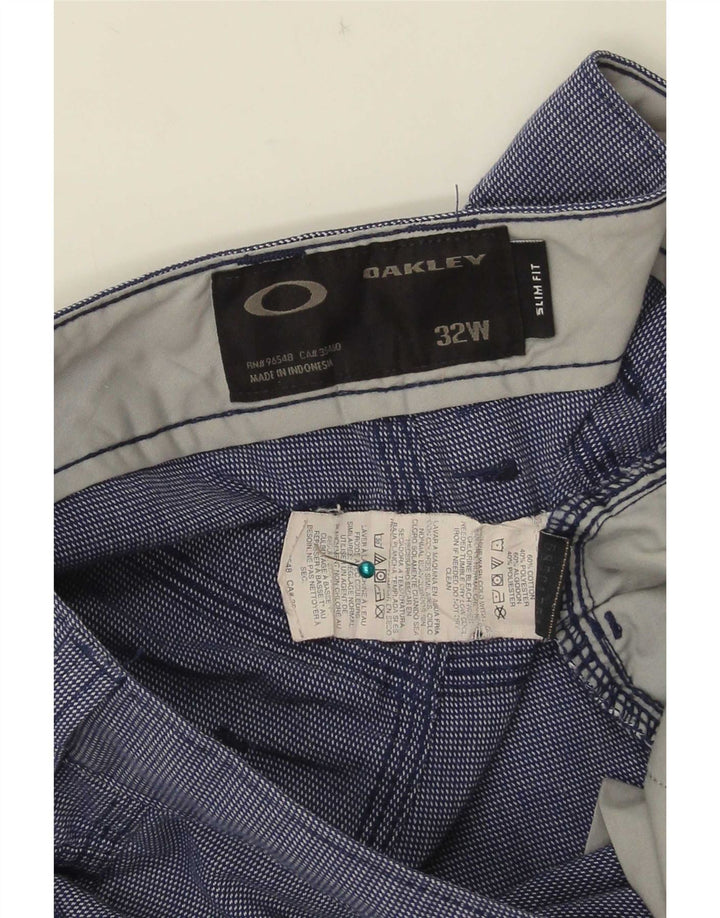Oakley Masculino Casual Shorts W32 Médio Azul Algodão