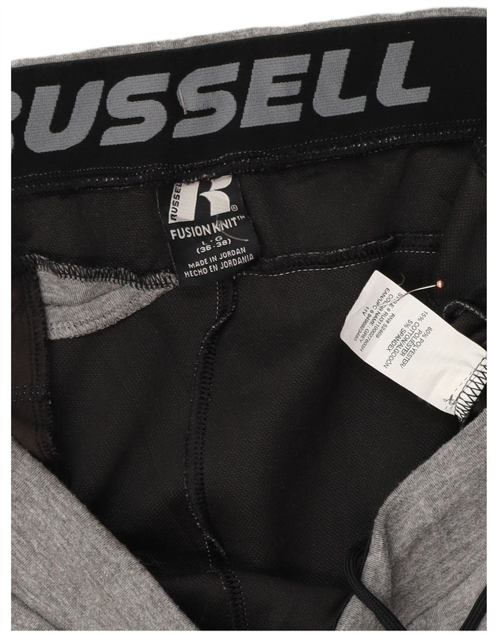 RUSSELL ATLÉTICO Mens Calças de treino Joggers poliéster cinza grande