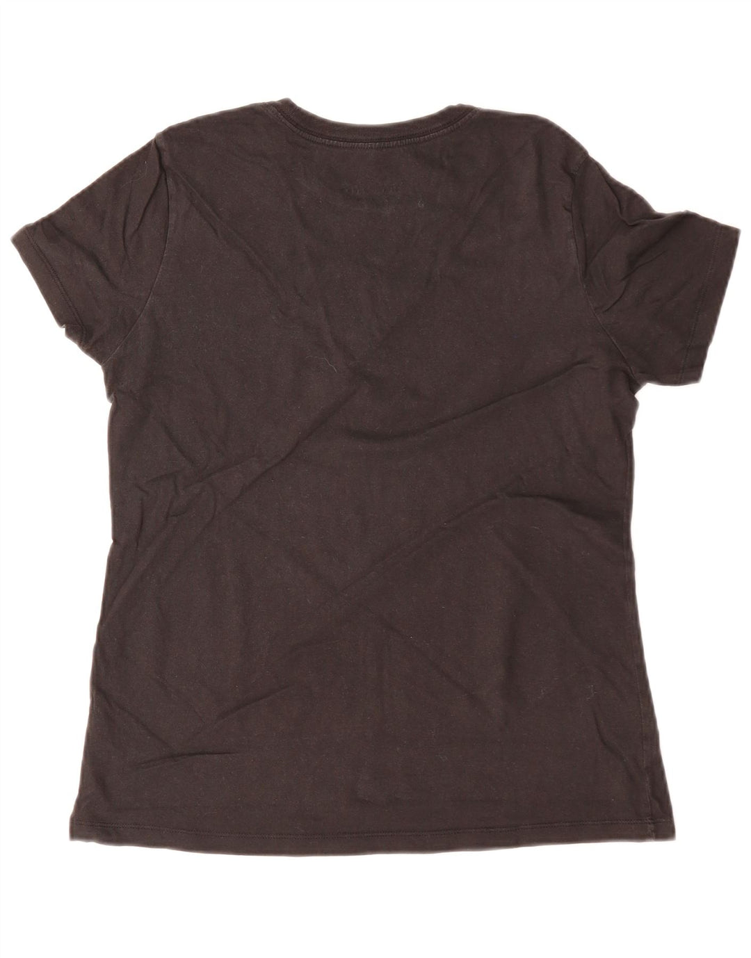 Camiseta feminina gráfica NIKE UK 12 médio algodão preto