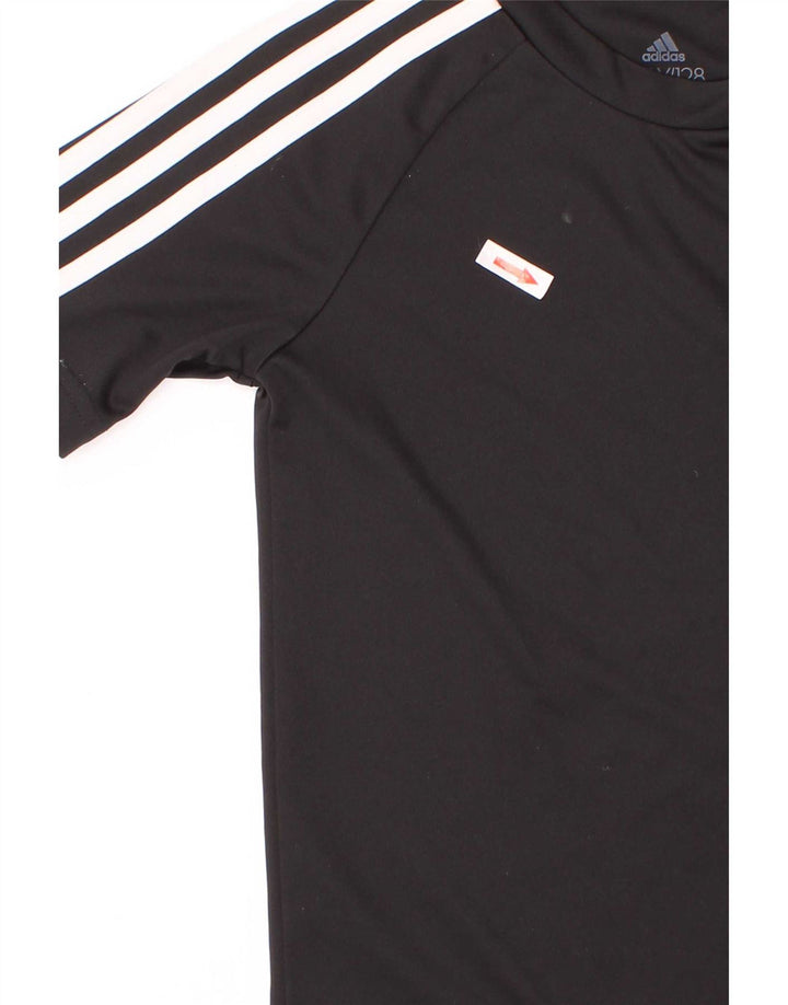 Camiseta Adidas Boys Aeroready Top 7-8 Anos Preto Poliéster