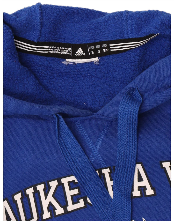Adidas Mens Wolverines Graphic Hoodie Jumper Pequeno Azul