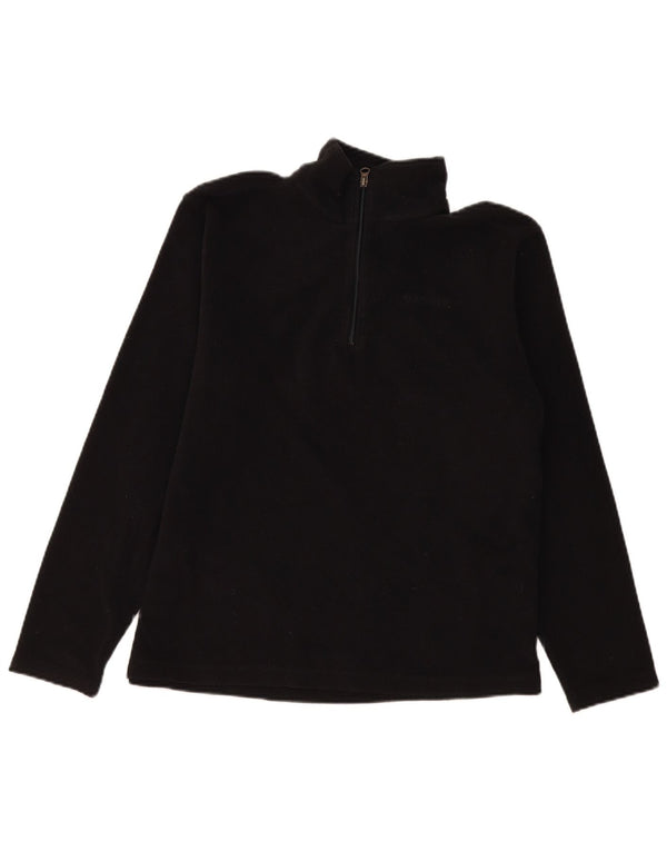 Diadora Womens Zip Neck Fleece Jumper UK 18 XL Preto Poliéster