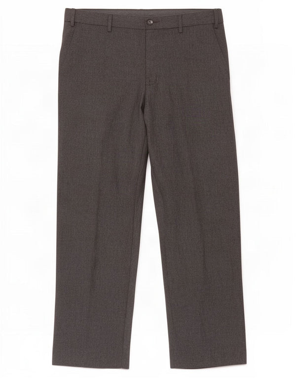 Calça masculina Marks & Spencer Regular Suit W34 L31 cinza poliéster