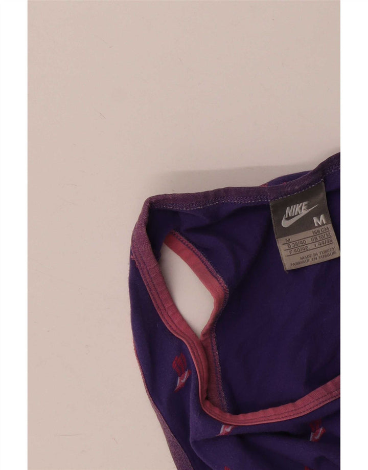 Nike Womens Graphic Vest Top UK 10/12 Médio Roxo