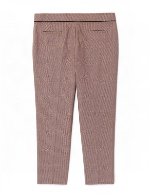 Marks & Spencer Womens Capri Trousers UK 14 Large W34 L23 Orange Geometric
