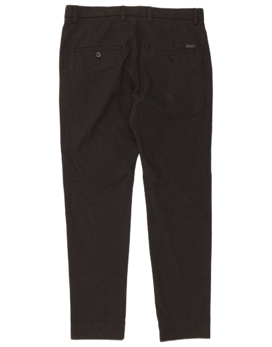 Calça casual masculina Jack & Jones Slim Fit W31 L30 cinza Houndstooth moderna