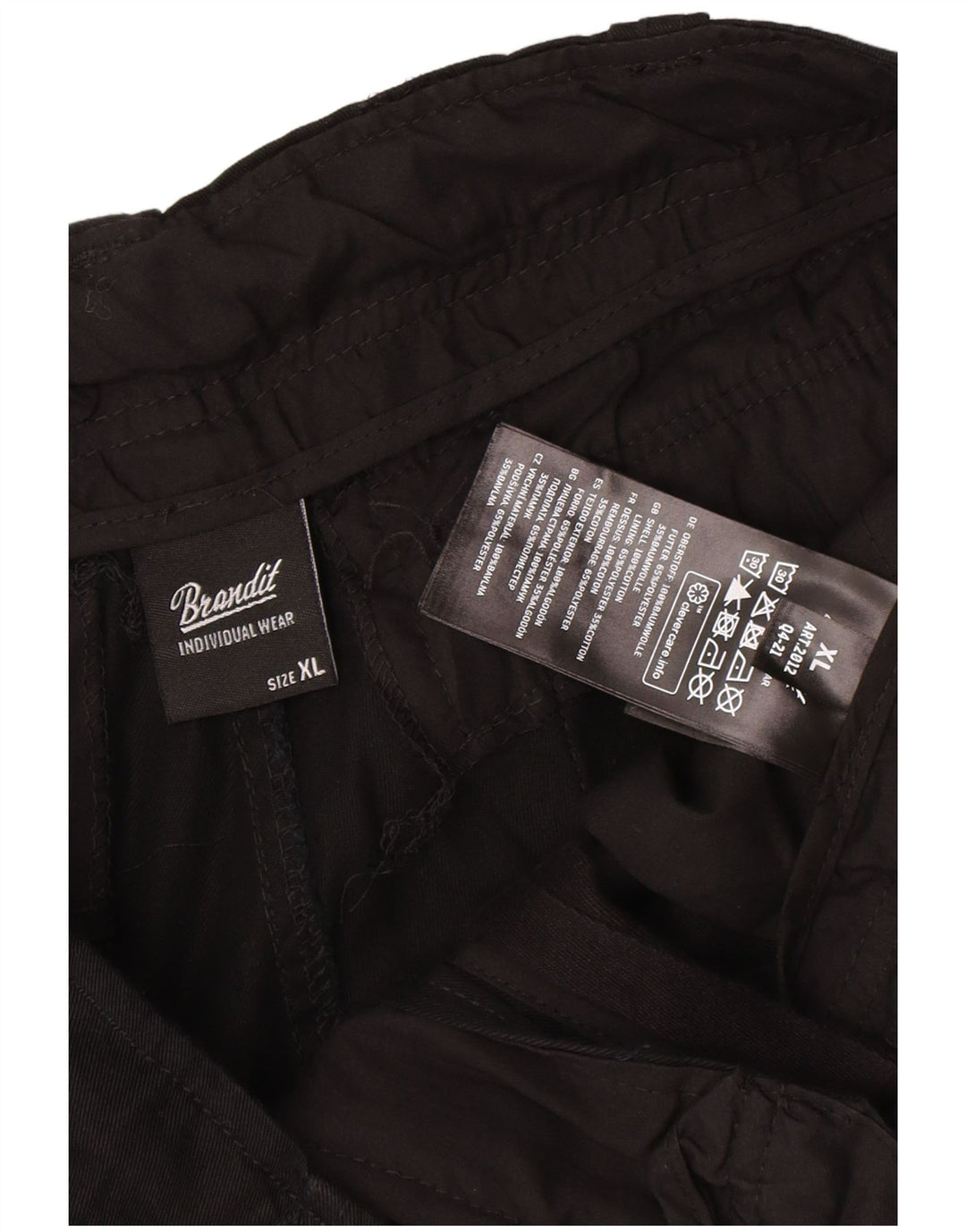 Shorts cargo masculino Brandit XL W36 algodão preto