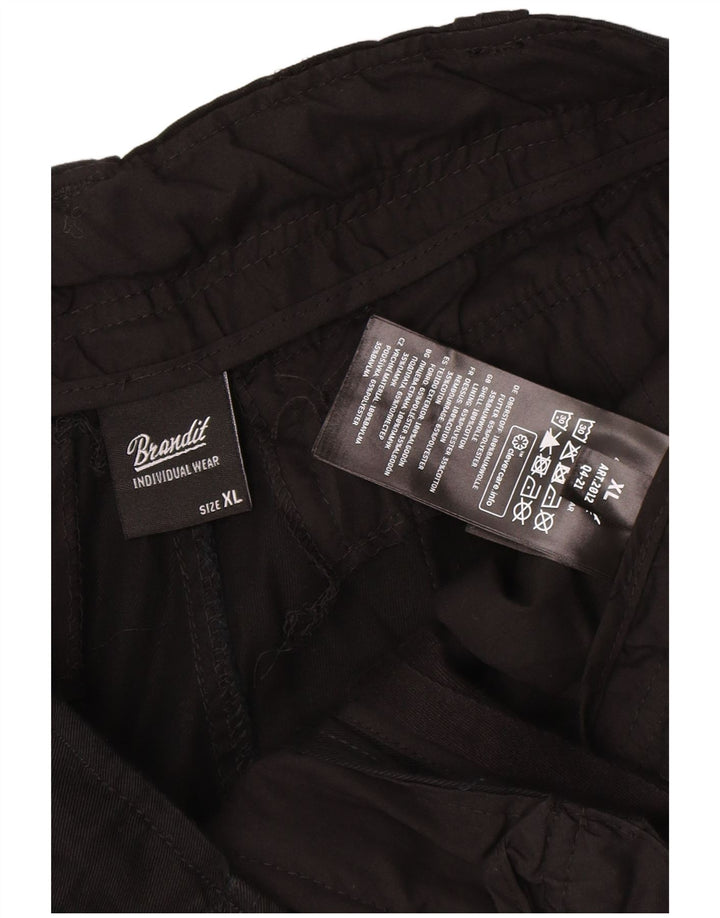 Shorts cargo masculino Brandit XL W36 algodão preto