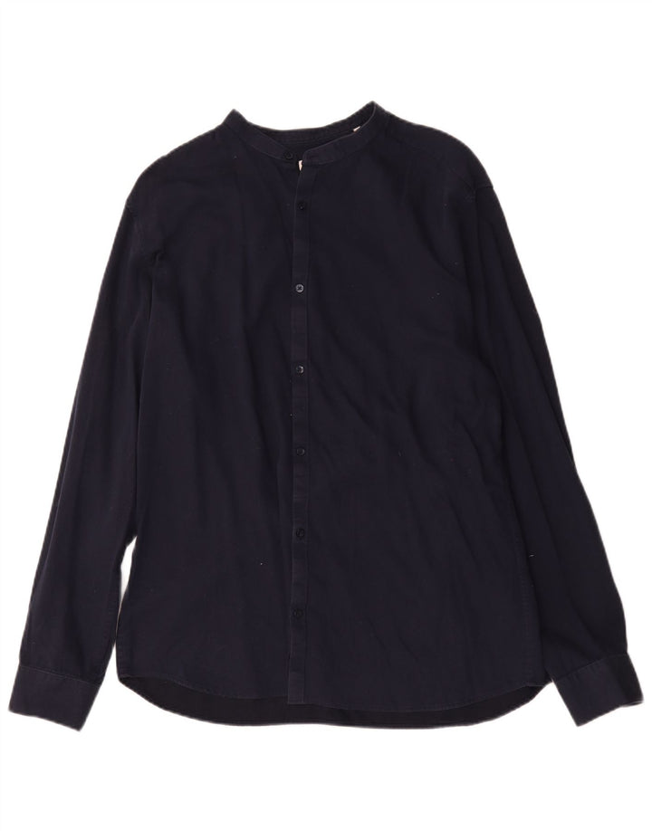 Camisa masculina Jack & Jones XL azul marinho algodão