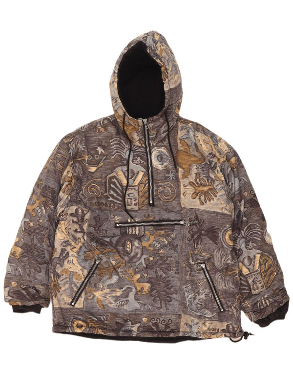 Jaqueta de esqui Haute Route Boys Loose Fit com capuz 11-12 anos cinza médio