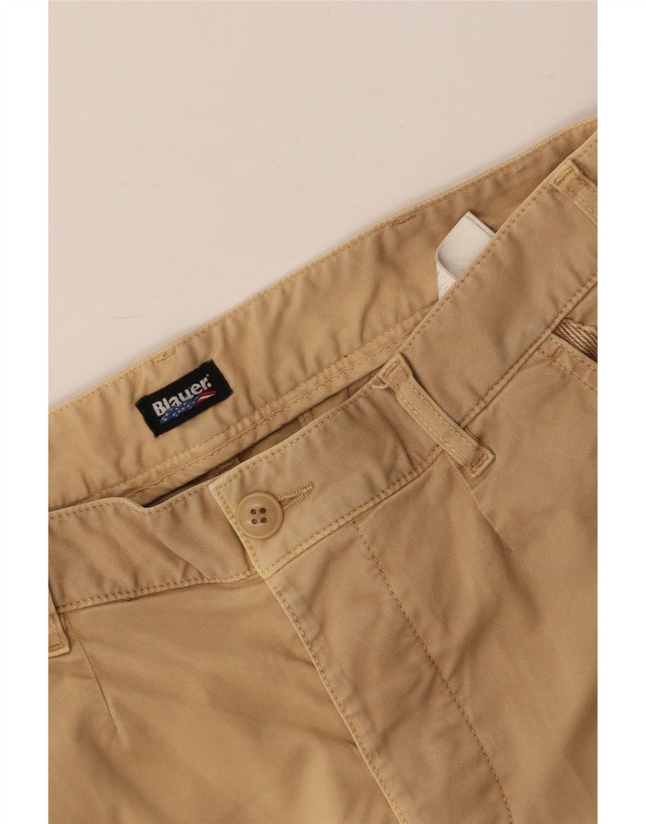 Calça cargo feminina slim BLAUER W30 L32 algodão bege