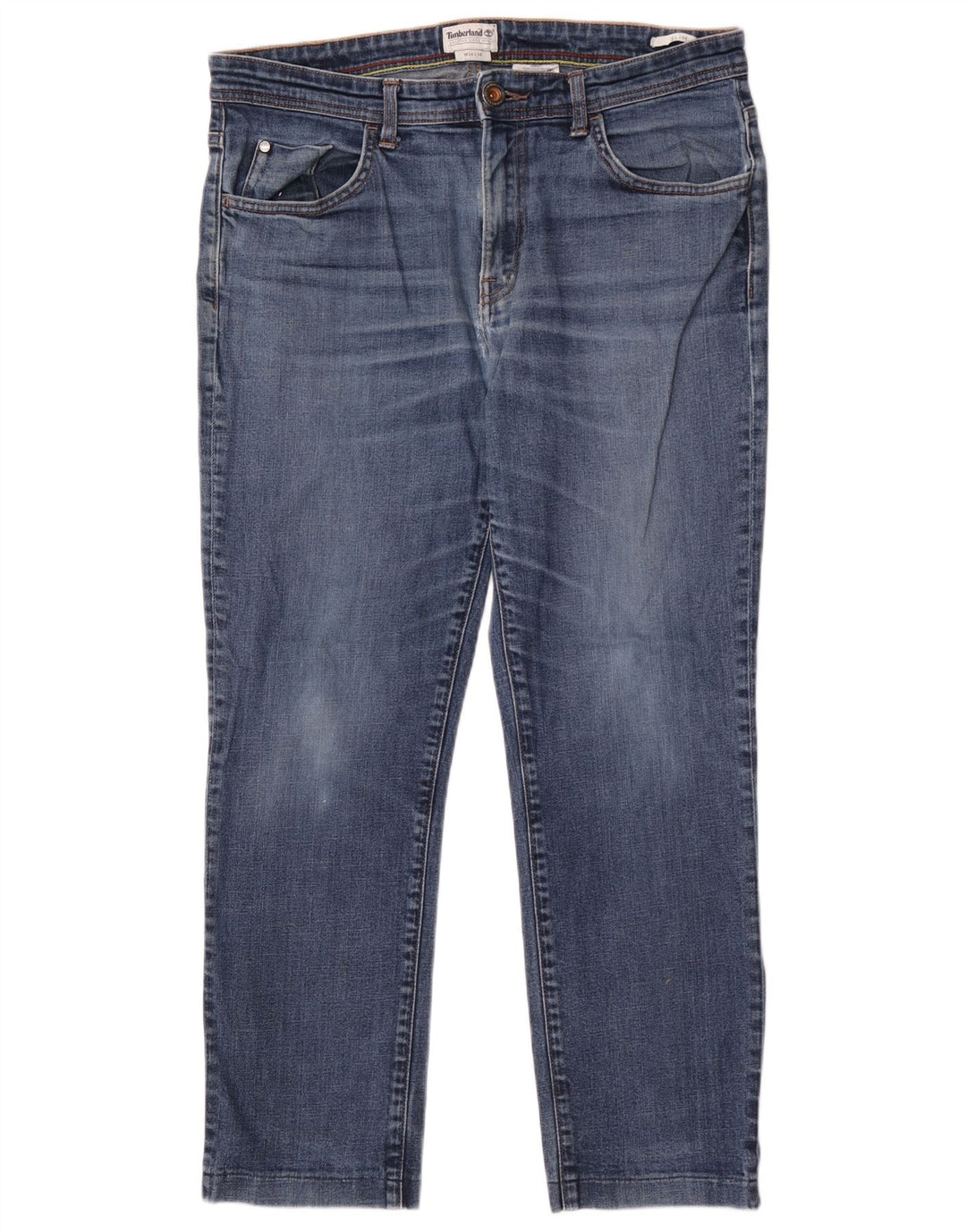 TIMBERLAND Masculino Slim Jeans W34 L29 Azul Algodão