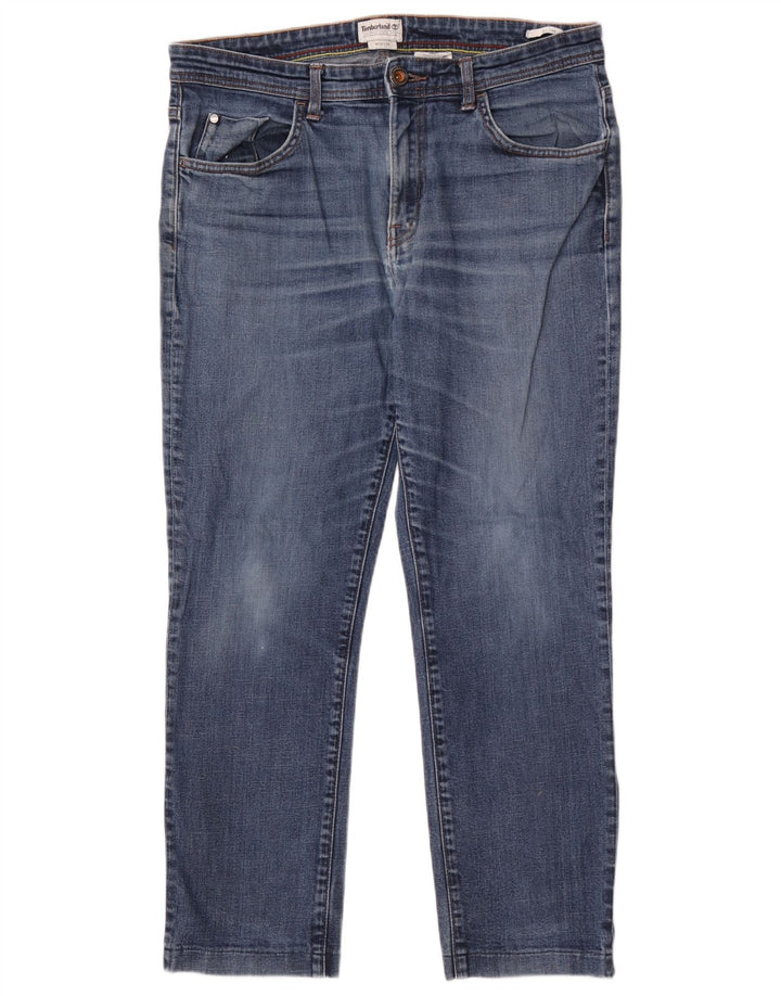 TIMBERLAND Masculino Slim Jeans W34 L29 Azul Algodão