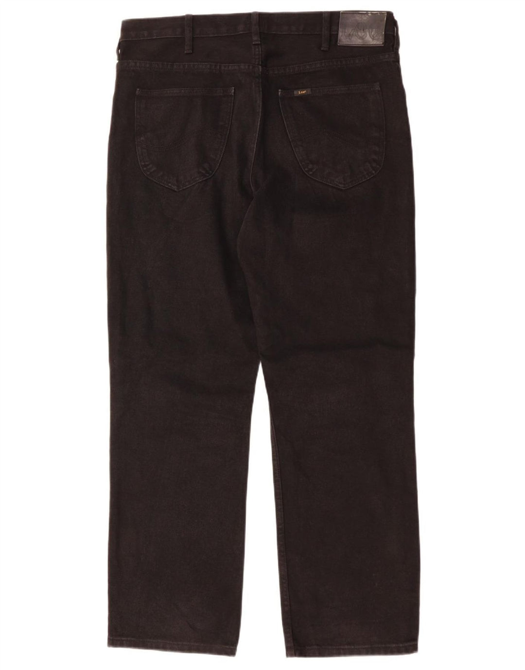 Lee Mens Brooklyn Comfort Straight Jeans W36 L30 Algodão Preto