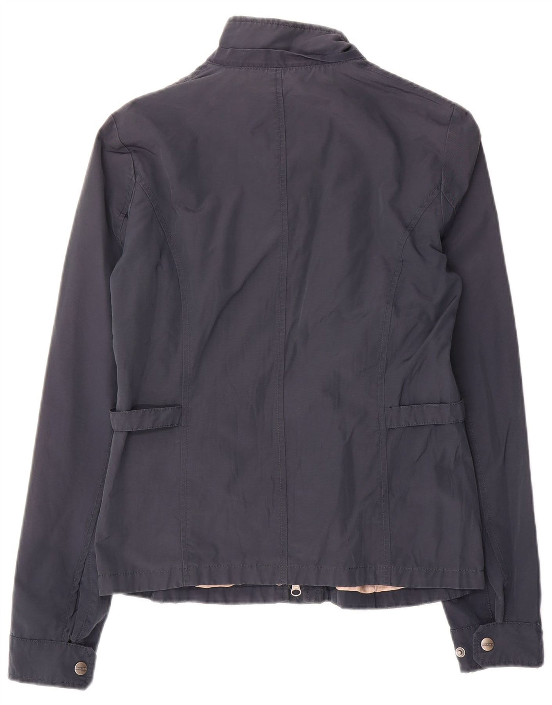 Jaqueta bomber feminina Woolrich Reino Unido 16 grande algodão azul marinho