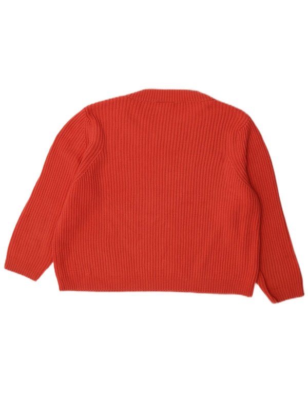 Suéter feminino Topshop com gola canoa Reino Unido 12 algodão rosa médio