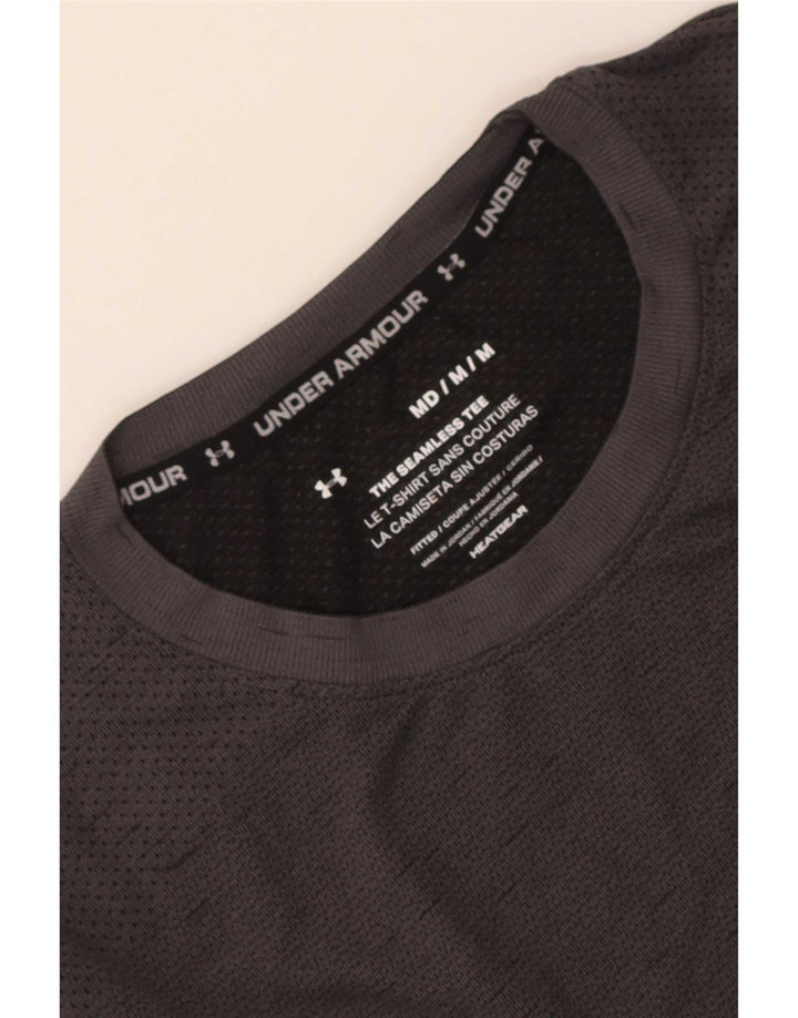 Camiseta masculina Under Armour cinza médio manchado
