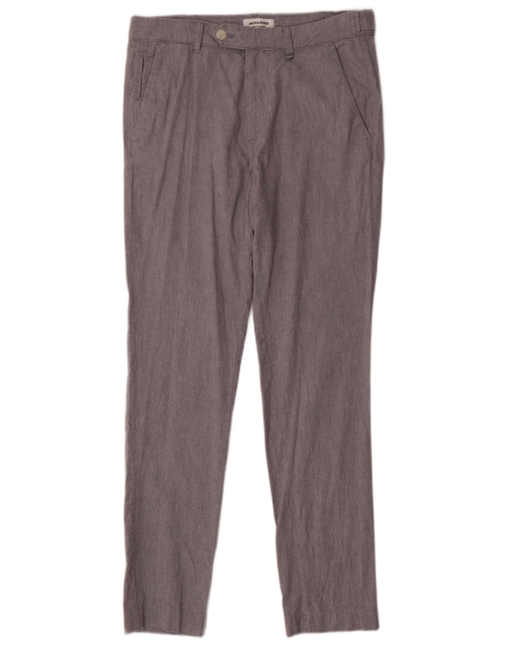 Calça Chino Masculina Slim Jack & Jones W32 L32 Cinza