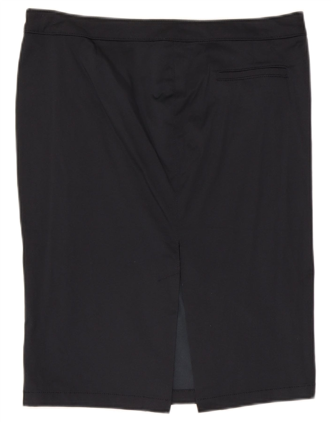 Saia lápis feminina Sisley W32 grande azul marinho
