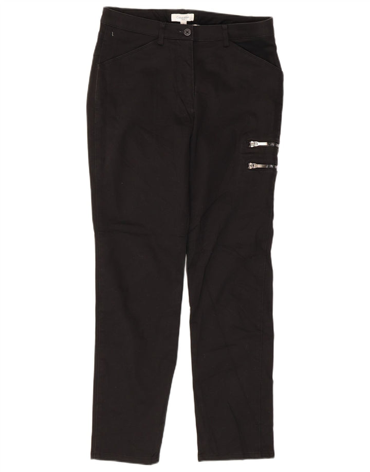 Calça cargo feminina CALVIN KLEIN US 9 médio W28 L26 algodão preto