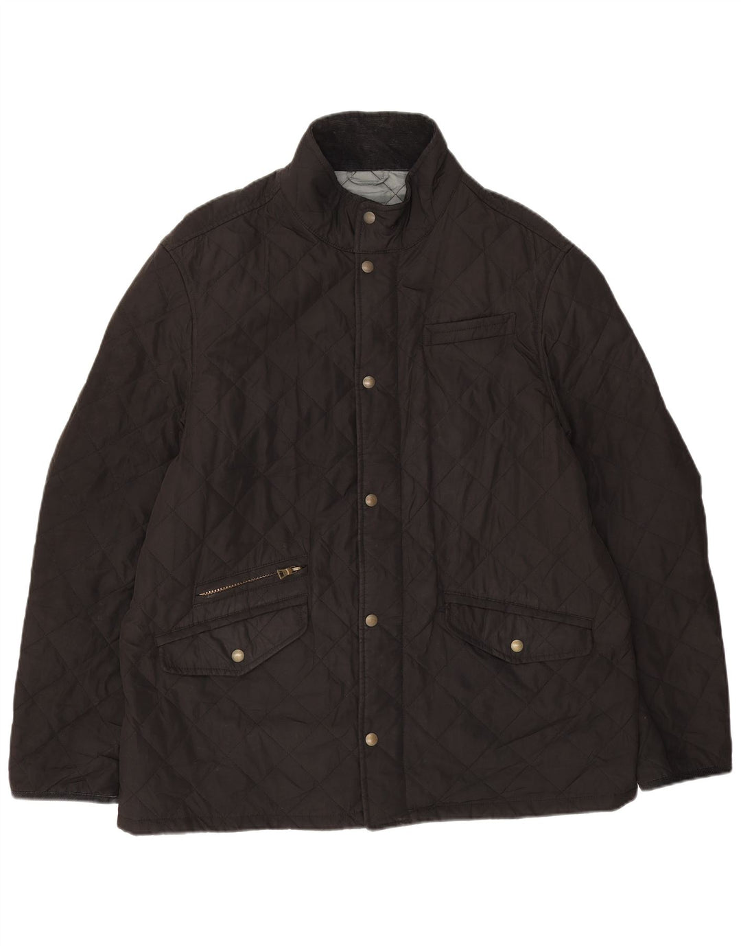 Jaqueta acolchoada masculina Marks & Spencer Blue Harbor Reino Unido 42 XL poliéster preto
