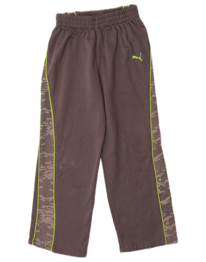 Calças de treino Puma Boys 5-6 anos cinza camuflagem