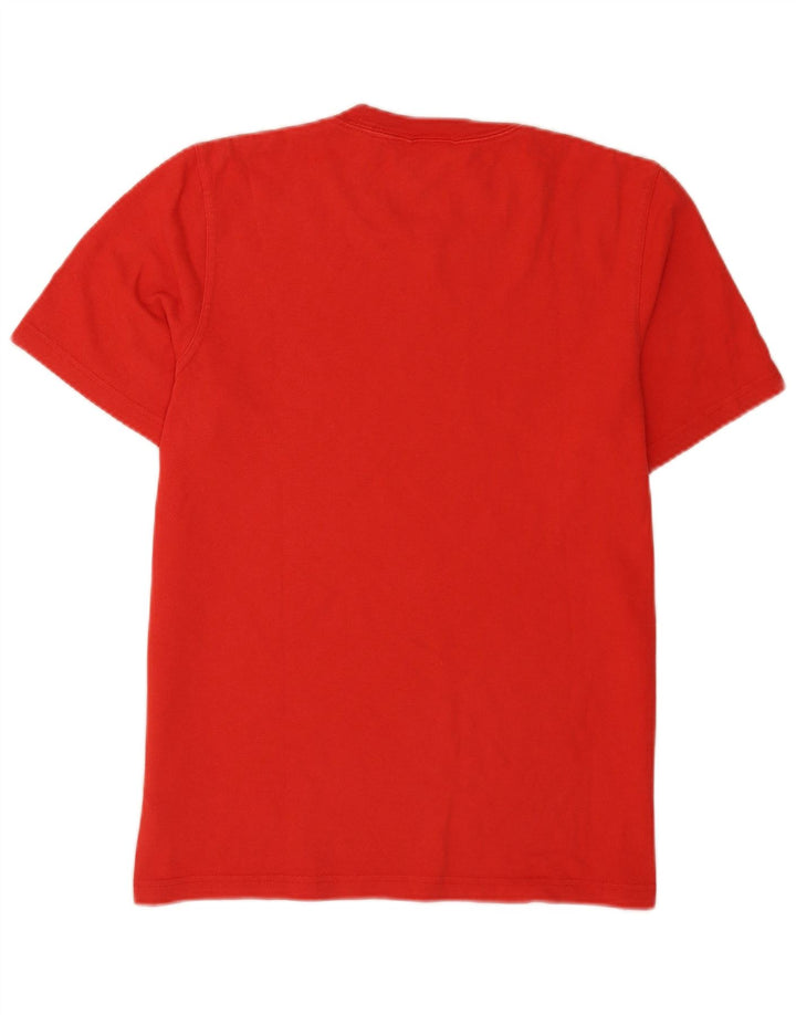 Adidas Mens Graphic T-Shirt Top Médio Algodão Vermelho
