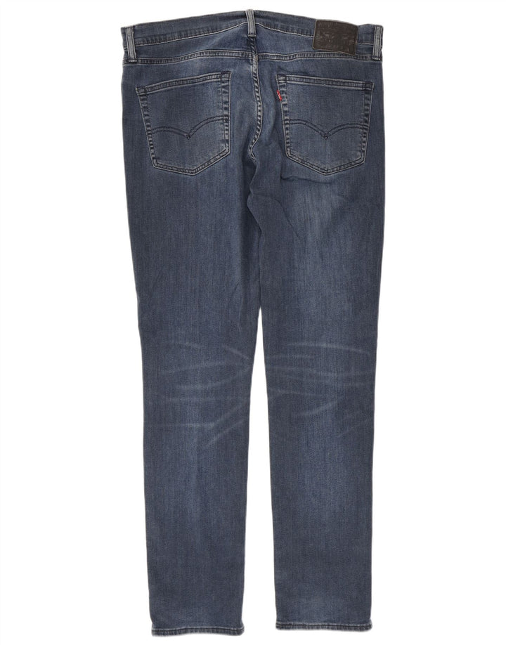 Levi's Masculino 511 Slim Jeans W36 L32 Azul Marinho Algodão